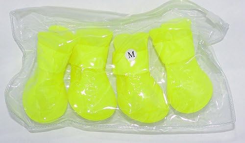 Neon Žute Anti-Iskliznes Vodootporne PVC Pas Kiša Cipele, Čizme 5 Veličina