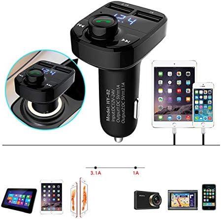 Bežični Bluetooth V4.0 Handsfree Auto Kit FM Odašiljač LCD MP3 Player Dvojno USB Punjač