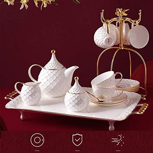 17 Komade u Evropskom stilu High-end kineski Porcelan Šolju Mali Luksuz Kafu I Tanjir Set Svjetlo Luksuz