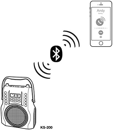 KORAMZI Karaoke Prenosni Puni Kasetofon sa Bluetooth,USB,SD, FM Radio, POMOĆNA U, 3.5 mm Audio Jack, Bluetooth