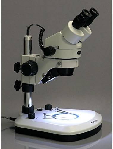 AmScope SM-1BX-PI Profesionalni Oštar Stereo Zoom Mikroskop, WH10x Eyepieces, 3.5 X-45X Zuma 0.7 X-4.5 X