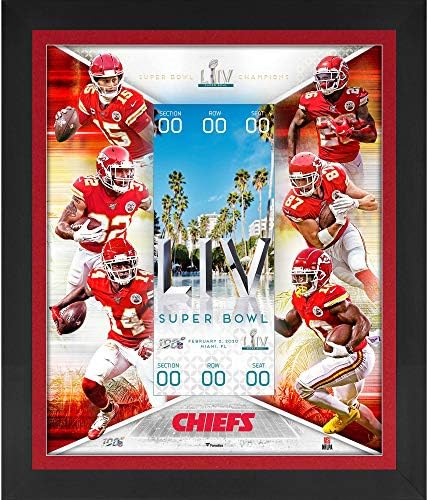 Kansas City Chiefs je Smjestio 23 x 27 Super Bowl LIV Šampioni Pluta Kartu Kolaž - NFL Momčad dođe Plakate