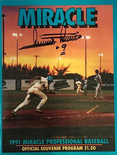 Minnie Minoso Potpisanu 1991 Čudo Profesionalnog Baseballa Program - MLB Potpisanu Razne Predmete