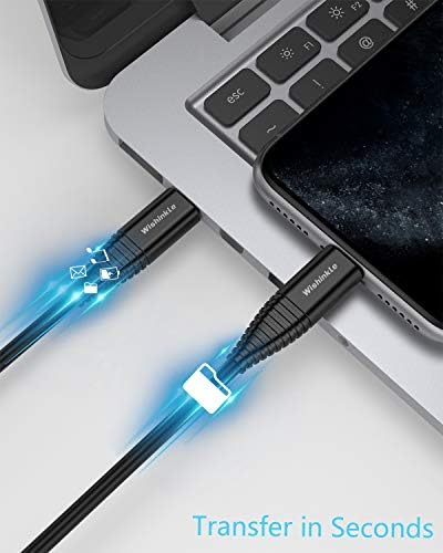 Wishinkle USB C da Munja Kabl za 3,3 ft iPhone 12 Punjač [Jabuka MFi Ovjerena] Tip C za iPhone Kabl za iPhone