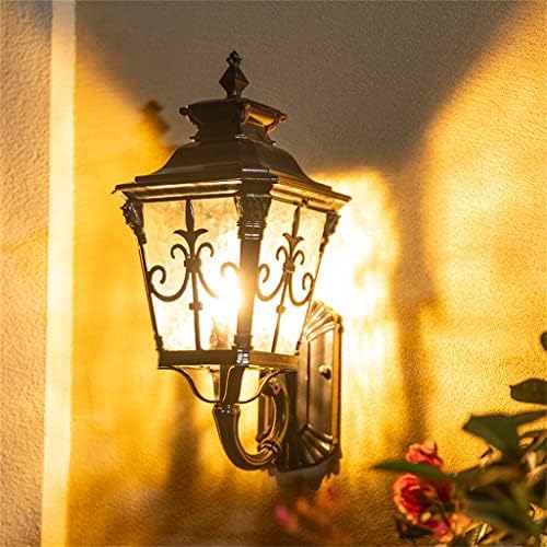 ZZKDBS Berba Zid Svjetlo Evropi Vilu Sconce Lampu terasa Vrata Lampu Crni Bronzanog Trijemu Dvorištu Osvjetljenje