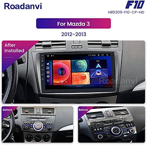 Roadanvi za Mazda 3 2012 2013 Auto Stereo Radio Carplay Andorid Auto Bluetooth 5.0 4GB RAM 64GB ROM 9 Cm