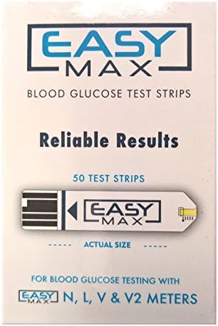 EASYMax Krv Glukoze Test Trake Mail Nalog kutiju 50 Ct.