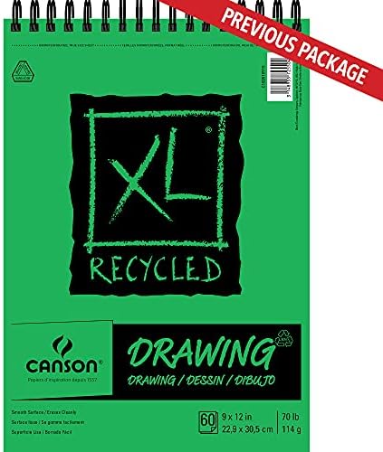 Canson Serija XL Recikliranog Crtež Papir Stanu, Top Žicu Vezan, 70 Kilograma, 11 x 14 Cm, 60 Plahte