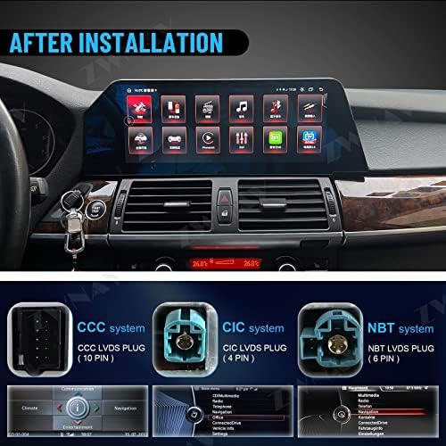 ZWNAV 12.3 Ekran 1920X720 Rezoluciju Auto Stereo za BMW X5 E70 X6 E71 2011 2012 2013 OPERATIVNI Sistem Android
