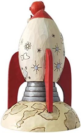 Enesco Kikiriki od Jim Obalu Snoopy Astronaut svemirski Brod Figuricu, Za 5,8 Cm, Šarenih