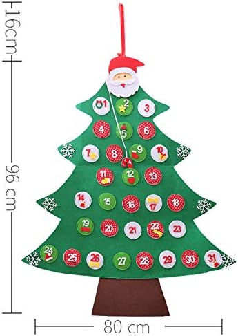 FAMKIT Božić Dolaska Kalendar Bozic, Ukras Visi Božićno Drvce Odbrojavanje Kalendar (31 Dana)