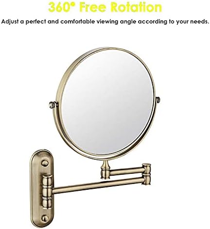 Nhlzj XIAOQIANG Šminku Ogledalo za Kupatilo, 360 Stepeni Okrenite Rotaciju sa Distorziju Besplatno Pogled,