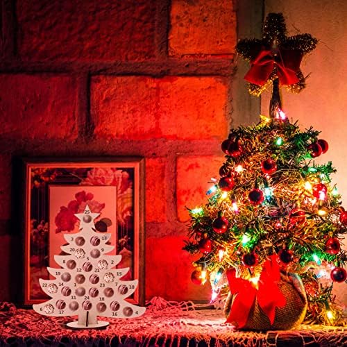 BESPORTBLE Drvene Čokoladu Prikaži Rack Božićno Drvce Skladište Rack Božić Odbrojavanje Dolaska Kalendar
