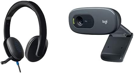 Logitech vrhunske USB Slušalice H540 za Prozore i Mac, Skype Ovjerena