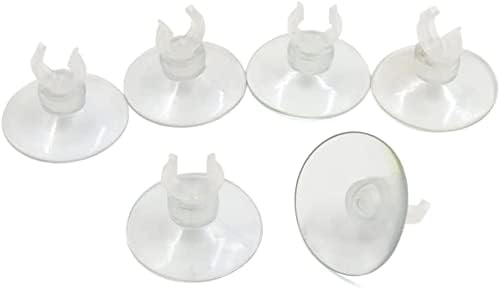 EuisdanAA 6pcs Plastična Sisaljku Klip Crijevo Kompanija Drži Akvarijum Pribor(6 piezas de plástico transparente
