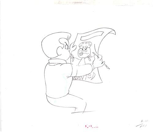 Scooby Doo Štene Hanna Barbera 88-91 Proizvodnju Animacije Cel Crtež 031