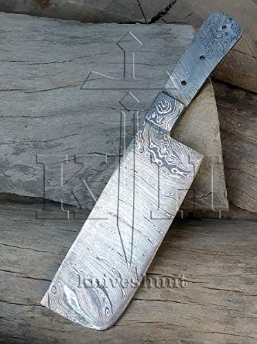 Damasku nož običaj ručno - 12 Cm Damasku Čelika Prazan oštrica Uvrnuto Obrazac