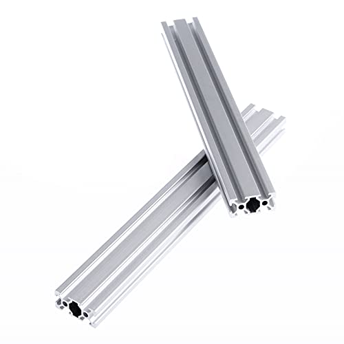 CNCCANEN Aluminijuma Profil Ekstruzija 2Pcs 2040 T Tip Evropska Standard Anodizovani Linearno Ogradu,Silver