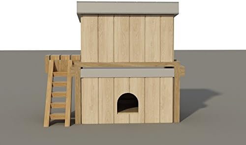 ODNOSNO Kuće Planove DIY Srednje Veličine Drvene Dva Priču Ljubimca Kavezu Kući Sklonište Otvorenom Nemilosti