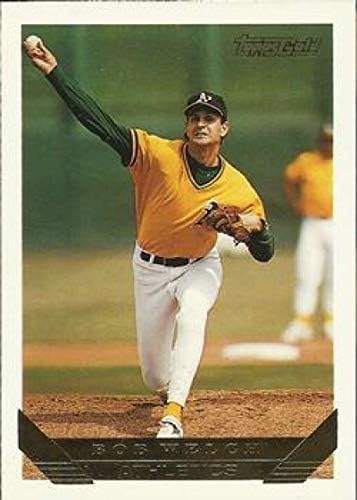 1993 kupio sam Zlato Bejzbol 705 Bob Velč Oakland Atletici Službene MLB Trgovinu Karticu Iz kupio sam Kompaniji