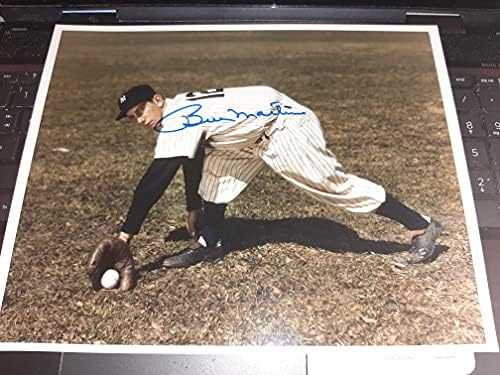 Billyja Martina (D-1989) rijetko New York Yankees klasik potpisao 8x10 sliku/društvo pravednika LOA